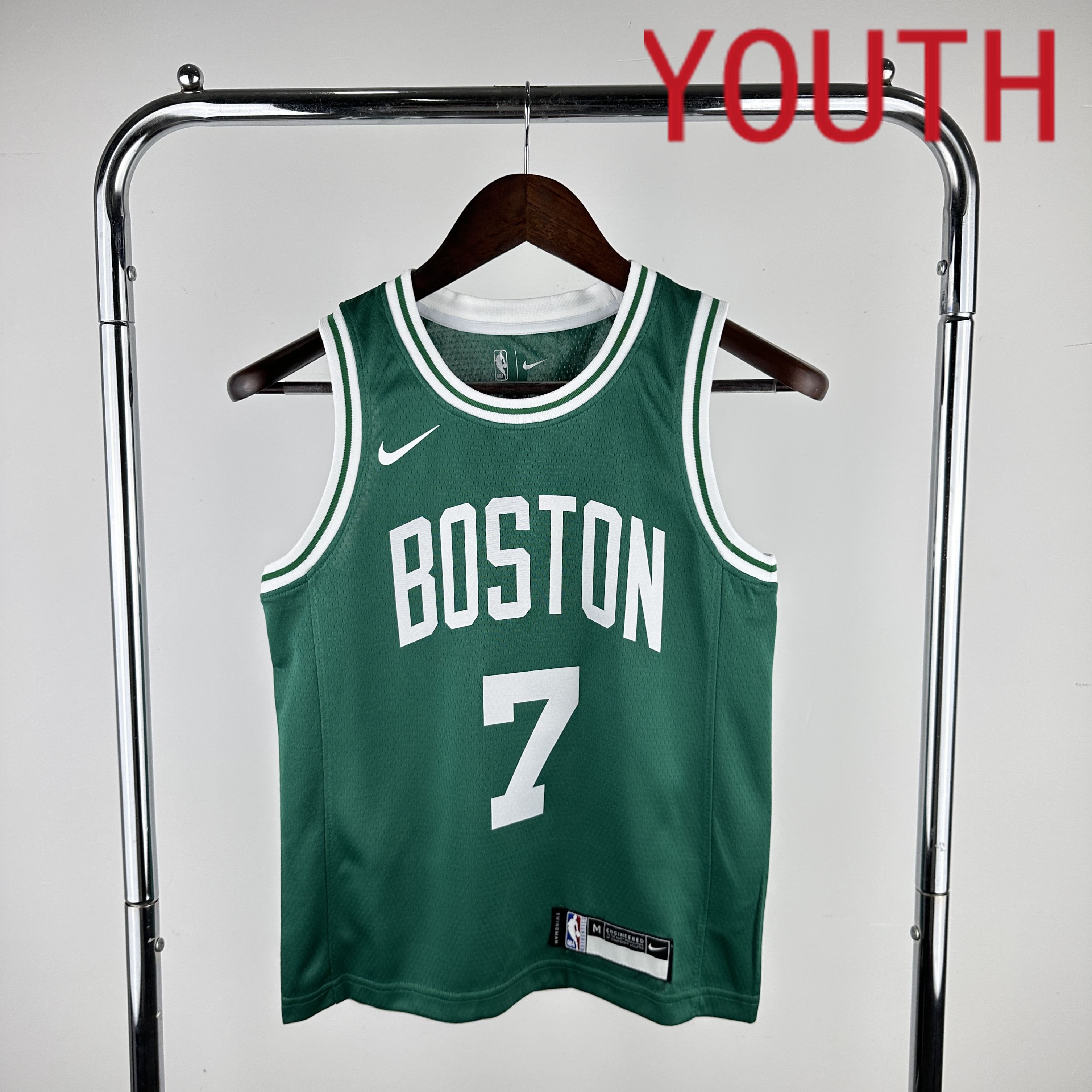 Youth Boston Celtics #7 Brown Green Nike 2024 NBA Jersey->cleveland cavaliers->NBA Jersey